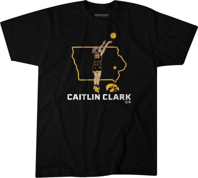 University of Iowa Hawkeyes Caitlin Clark Iowa Star Youth T-Shirt