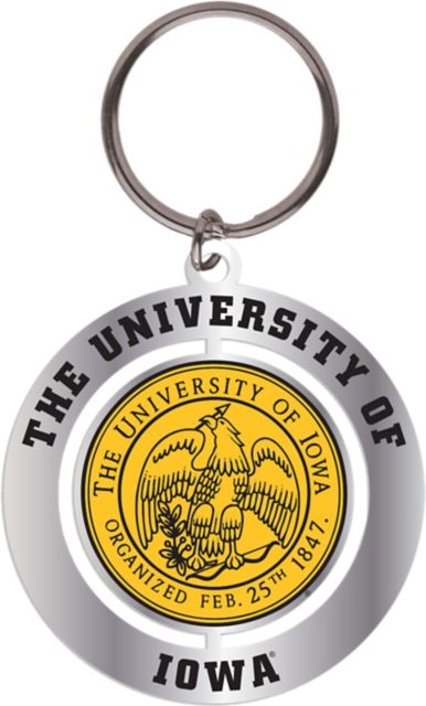 University of Iowa Spinner Key Chain