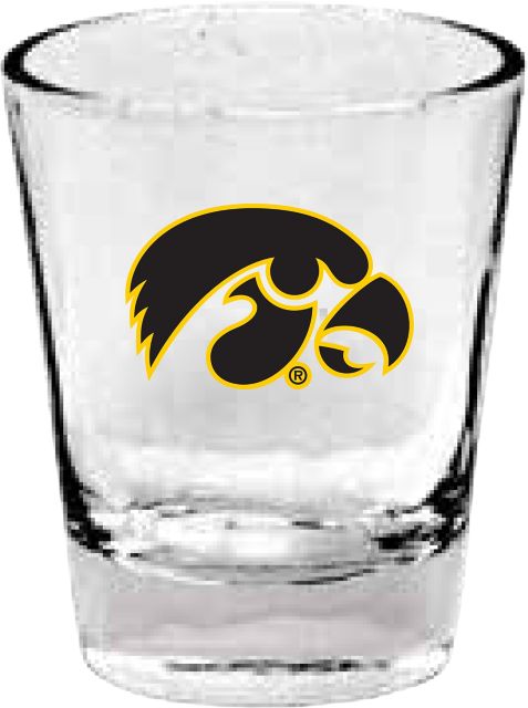 University of Iowa Hawkeyes 1.5 oz. Collector's Glass