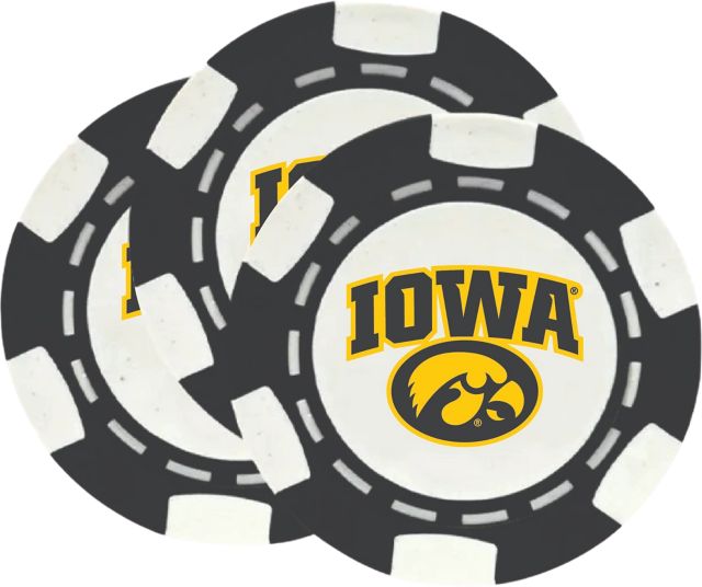 University of Iowa Chip Golf Ball Marker 3-Pack