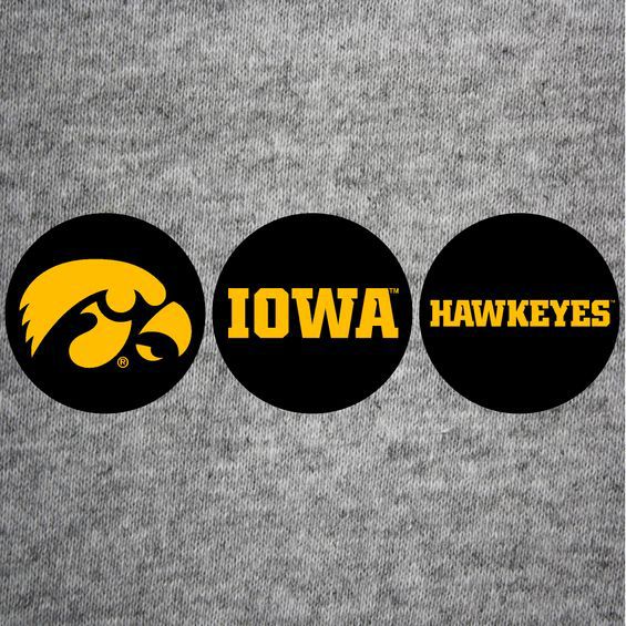University of Iowa Hawkeyes Mini Button 3 Pack