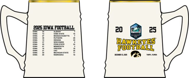 University of Iowa Hawkeyes Football 2025 ReliaQuest Bowl Bound 17 oz. Stein