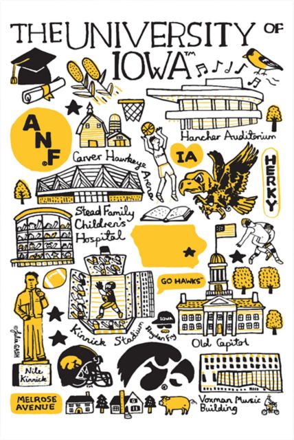 University of Iowa 12x18 Poster