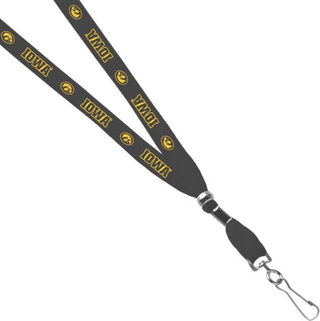 University of Iowa Hawkeyes 3/8'' Swivel Hook Lanyard