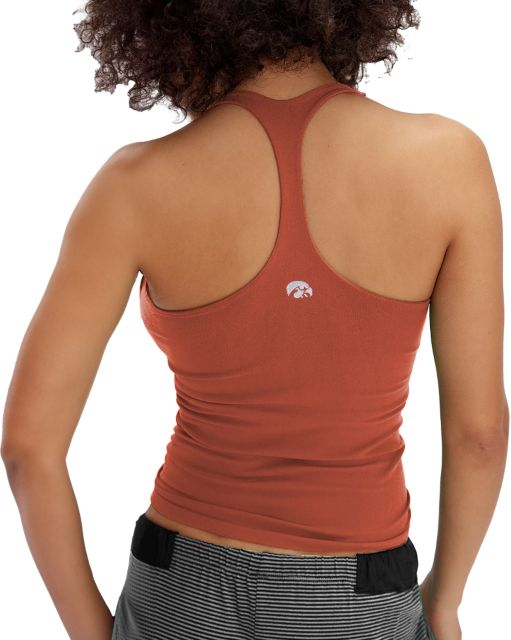 Iowa Free People Womens Stick Clean Lines Racerback Iowa Primary Mark