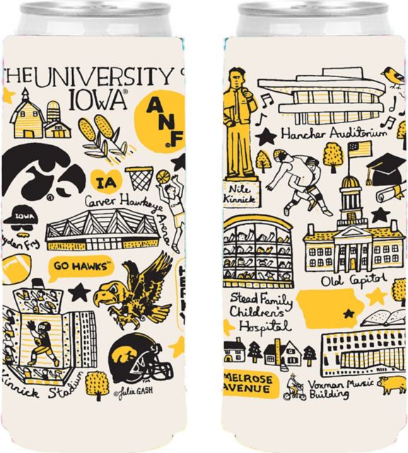 University of Iowa Slim Can Coozie