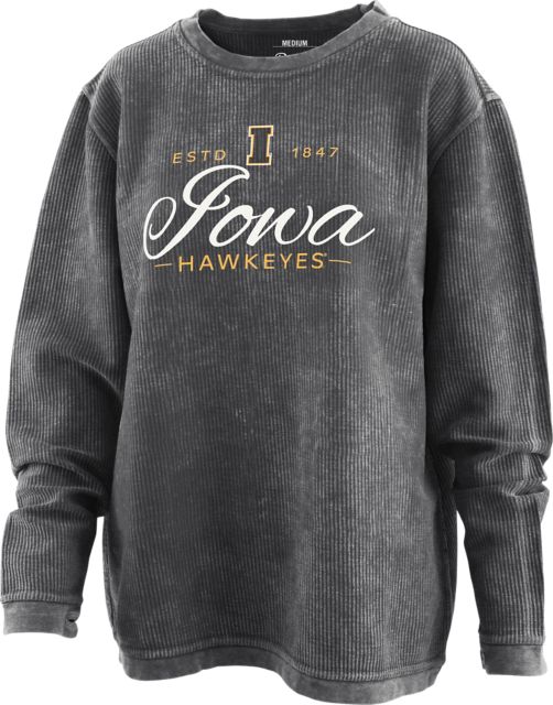University of Iowa Hawkeyes Women's Corduroy Crewneck Sweatshirt