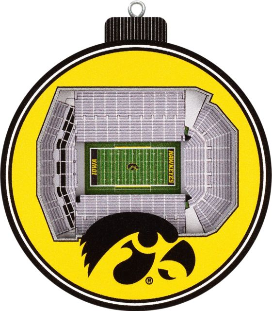 University of Iowa 3D Stadium View Ornament