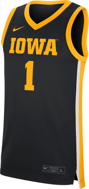University of Iowa Hawkeyes Basketball #1 Replica Road Jersey