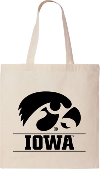 University of Iowa 15 x 16 Canvas Tote Bag