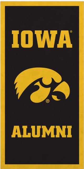 University of Iowa Hawkeyes Alumni 18 x 36 Banner