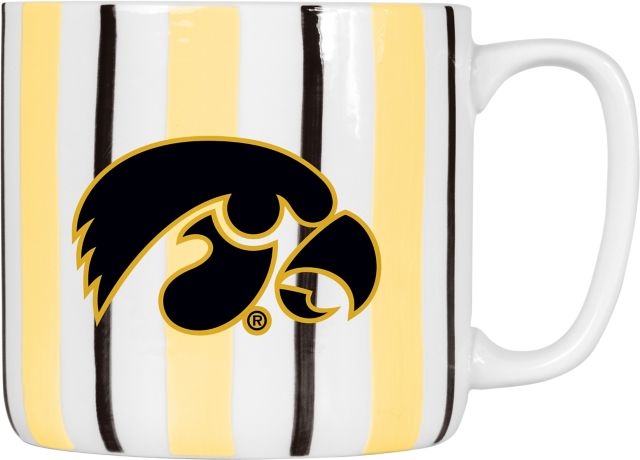 University of Iowa 16oz Brushstroke Stripe Mug