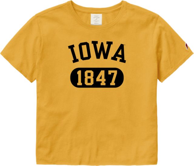 University of Iowa Women's Crop Short Sleeve T-Shirt