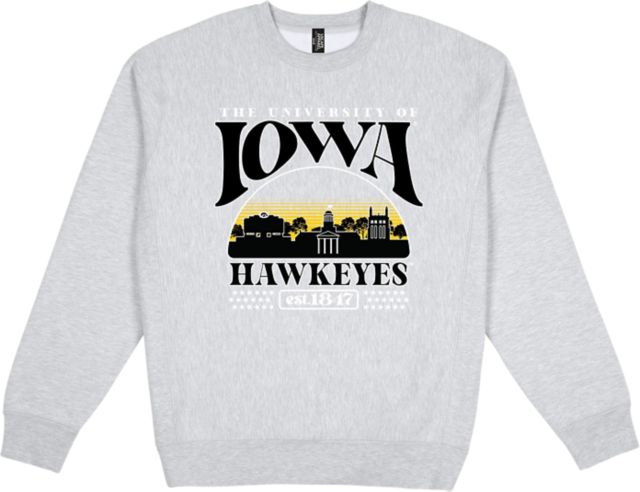 University of Iowa Heavy Weight Crewneck Sweatshirt - ONLINE ONLY