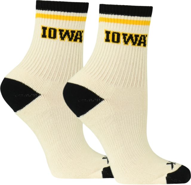 University of Iowa Vintage Crew Socks