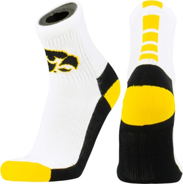 University of Iowa Quarter Cut Socks