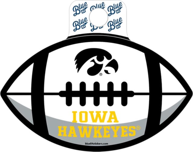 University of Iowa Fullsize Football Sticker