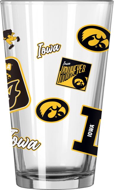 University of Iowa 16oz Dreamweave Pint Glass