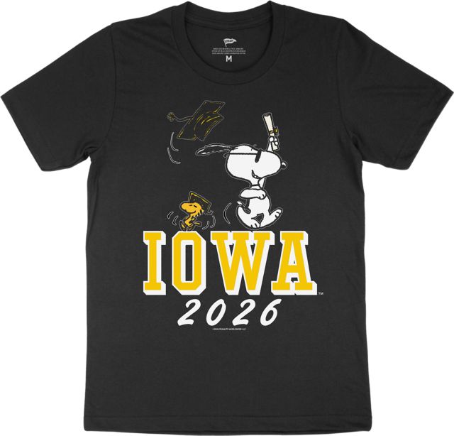 University of Iowa Peanuts 2026 Grad Short Sleeve T-Shirt