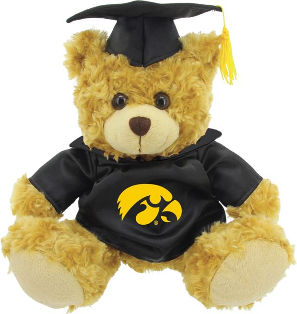 University of Iowa 12'' Graduation Plush Bear - ONLINE ONLY