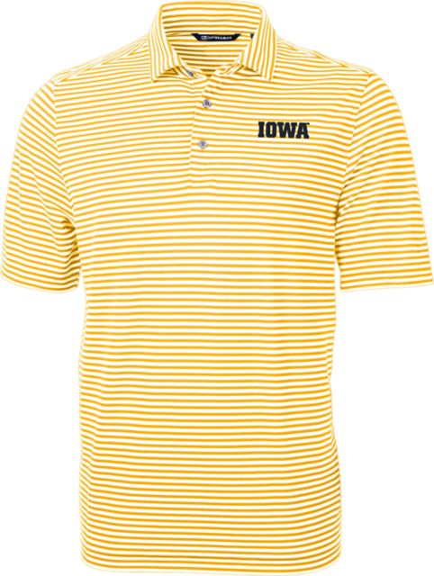 University of Iowa Striped Eco Polo