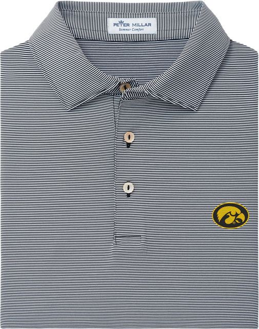 University of Iowa Micro Stripe Polo