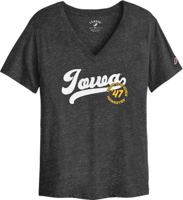University of Iowa Women's V-Neck Short Sleeve T-Shirt