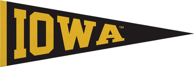 University of Iowa 5x15 Pennant