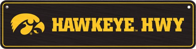 University of Iowa Hawkeyes Metal Street Sign
