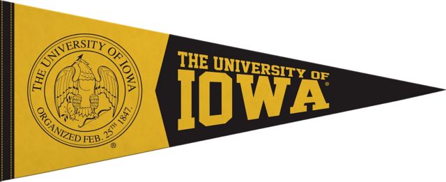 University of Iowa 12x30 Pennant