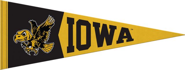 University of Iowa Hawkeyes 9x24 Pennant