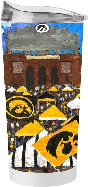 University of Iowa 20oz Collector Powder Coat Tumbler