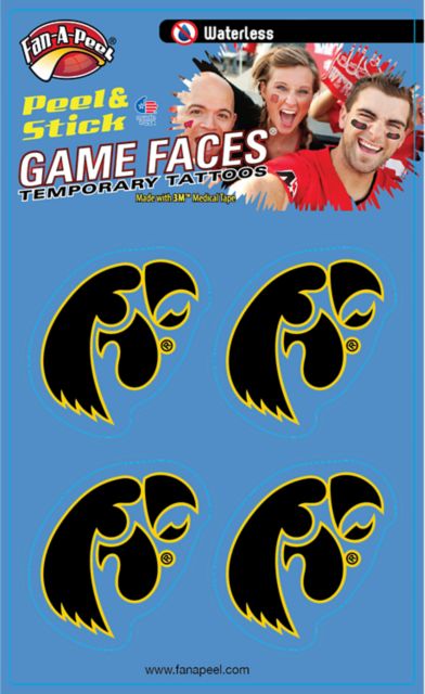 University of Iowa Tattoo 4-Pack