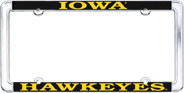 University of Iowa Hawkeyes Thin Rim License Plate Frame