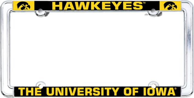 University of Iowa Hawkeyes Thin Dome License Plate Frame