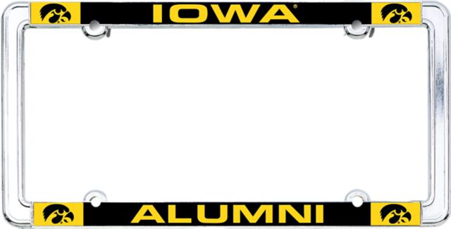 University of Iowa Alumni Thin Dome License Plate Frame