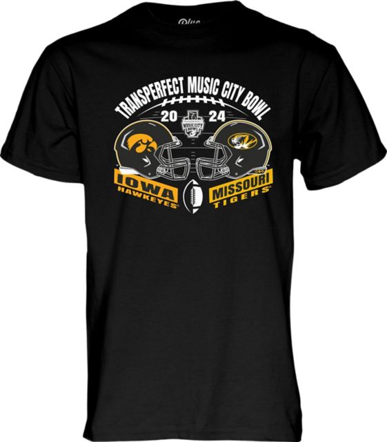University of Iowa Football 2024 Music City Bowl Bound Match-Up Short Sleeve T-Shirt