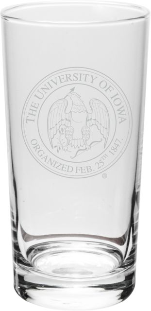 University of Iowa 10 oz Highball Glass
