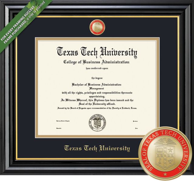 Texas Tech University 11'' x 14'' Coronado Diploma Frame