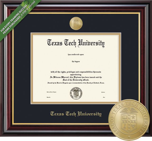 texas tech diploma size