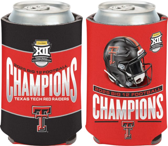 Texas Tech University Red Raiders Football 2025 Conference Champions Can Cooler