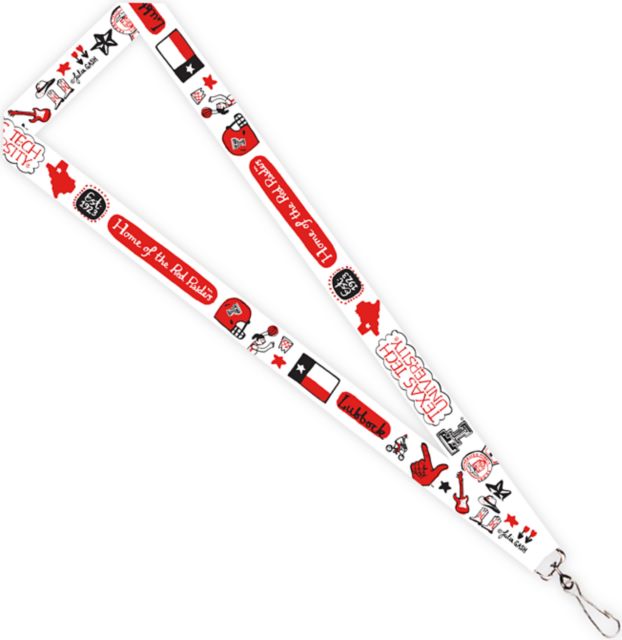 Texas Tech University Julia Gash 3-4'' Satin Lanyard