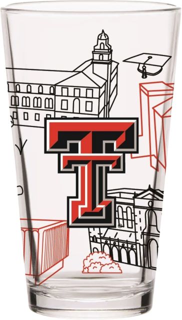 Texas Tech University 16 oz. Pint Glass