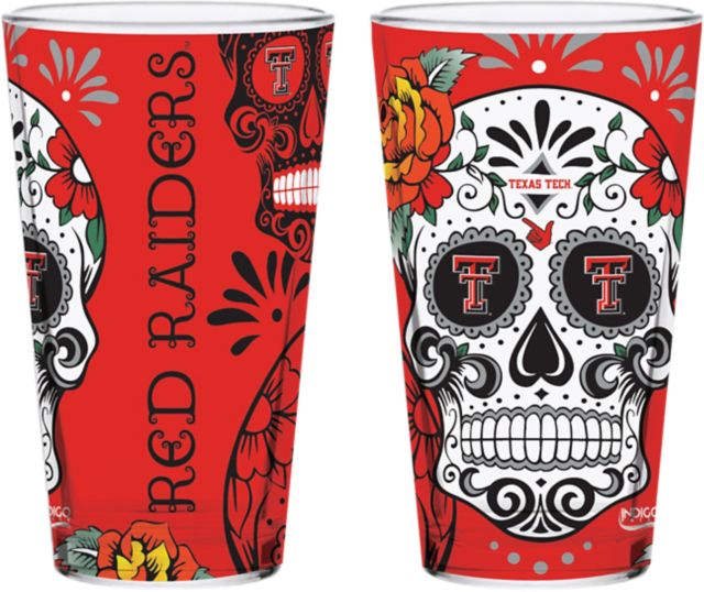 Texas Tech University Dia De Los Muertos 16oz Pint Glass