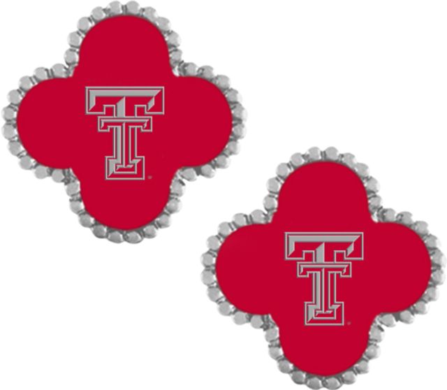 Texas Tech University Adele Quatrefoil Stud Earrings