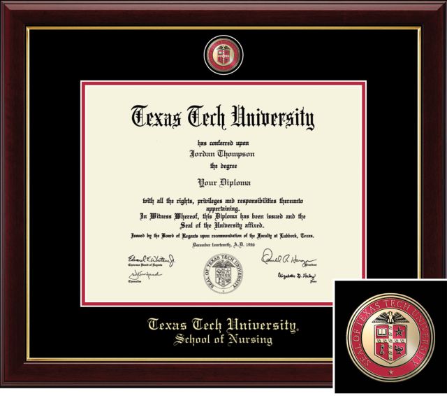 Church Hill Classics Masterpiece Diploma Frame. School of Nursing - ONLINE ONLY