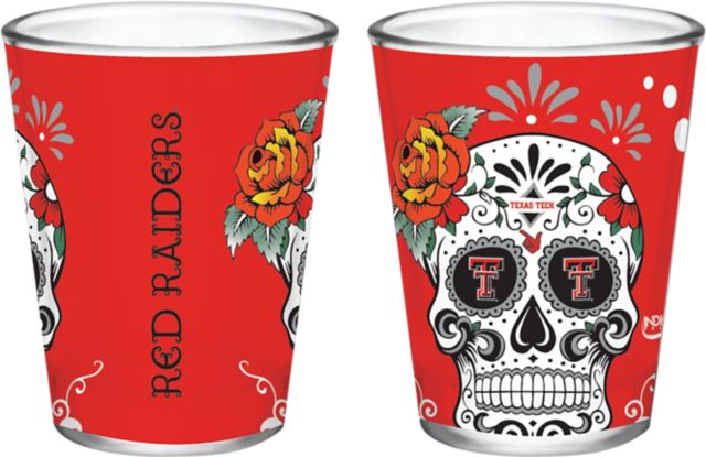 Texas Tech University Dia De Los Muertos 2oz Collector Glass