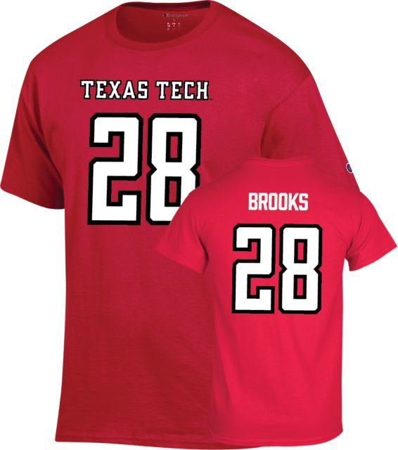 Texas Tech Football T Shirt Brooks - 28 - ONLINE ONLY