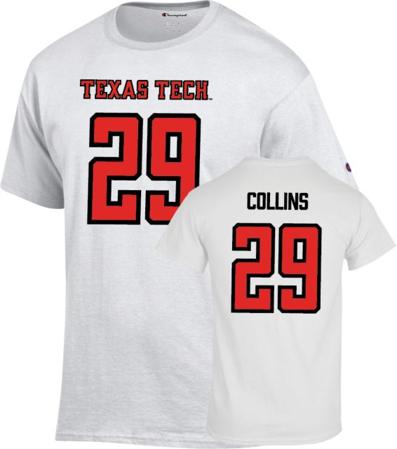 Texas Tech Football T Shirt Collins - 29 - ONLINE ONLY