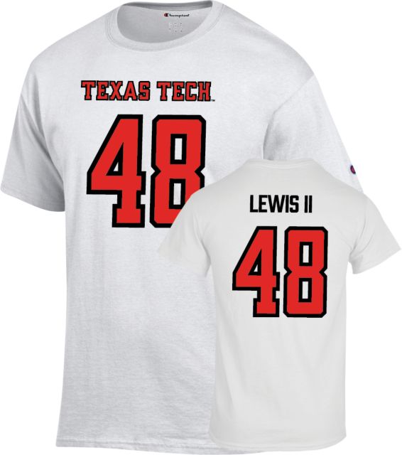 Texas Tech Football T Shirt  Lewis II - 48 - ONLINE ONLY